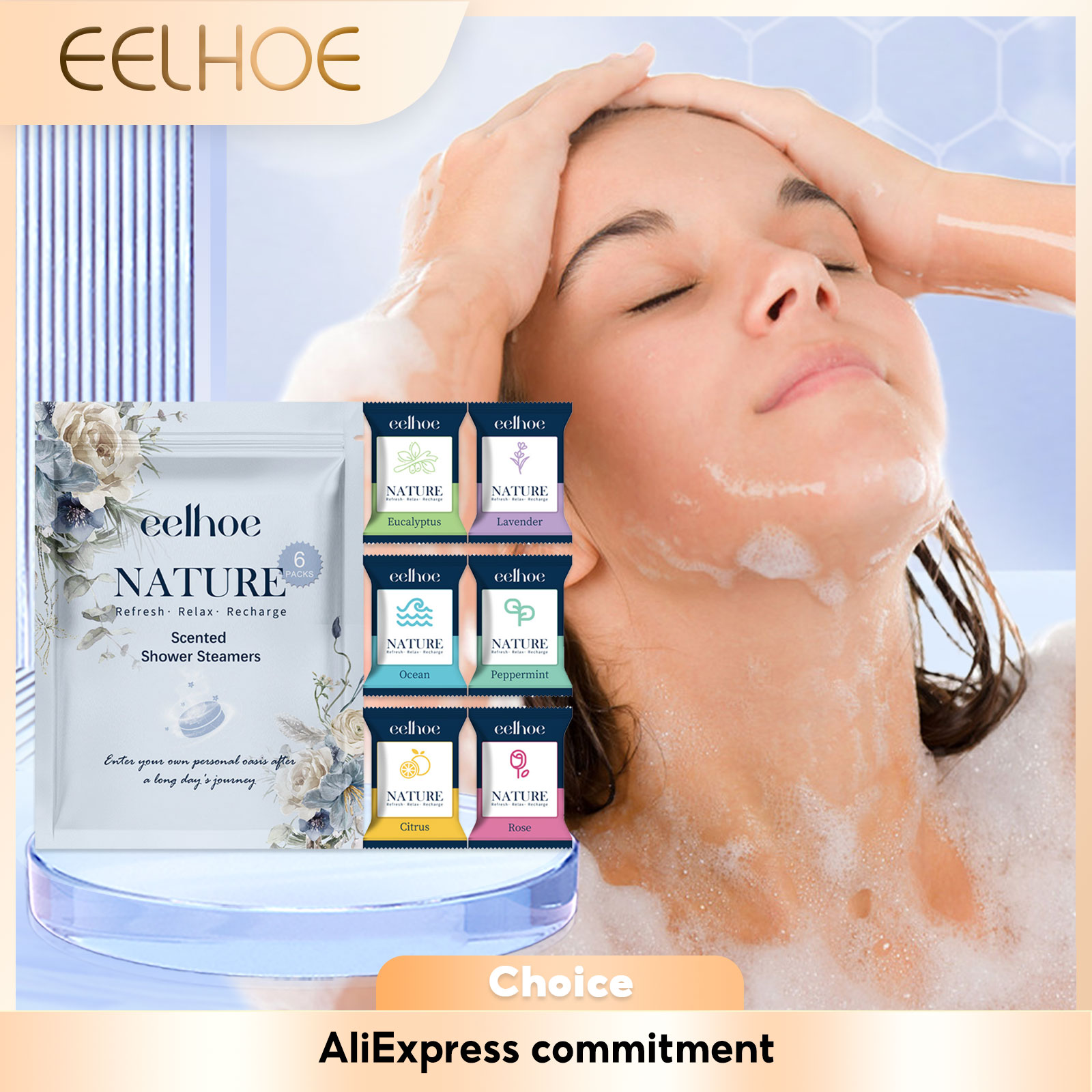 Shower Steamer Tablet - Ароматерапевтические таблетки для душа, способствующие сну,