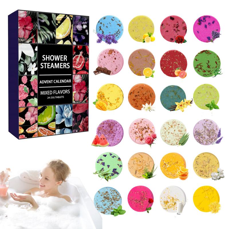Shower Steamer Tablet - 24 шт., Бомбочки для душа с
