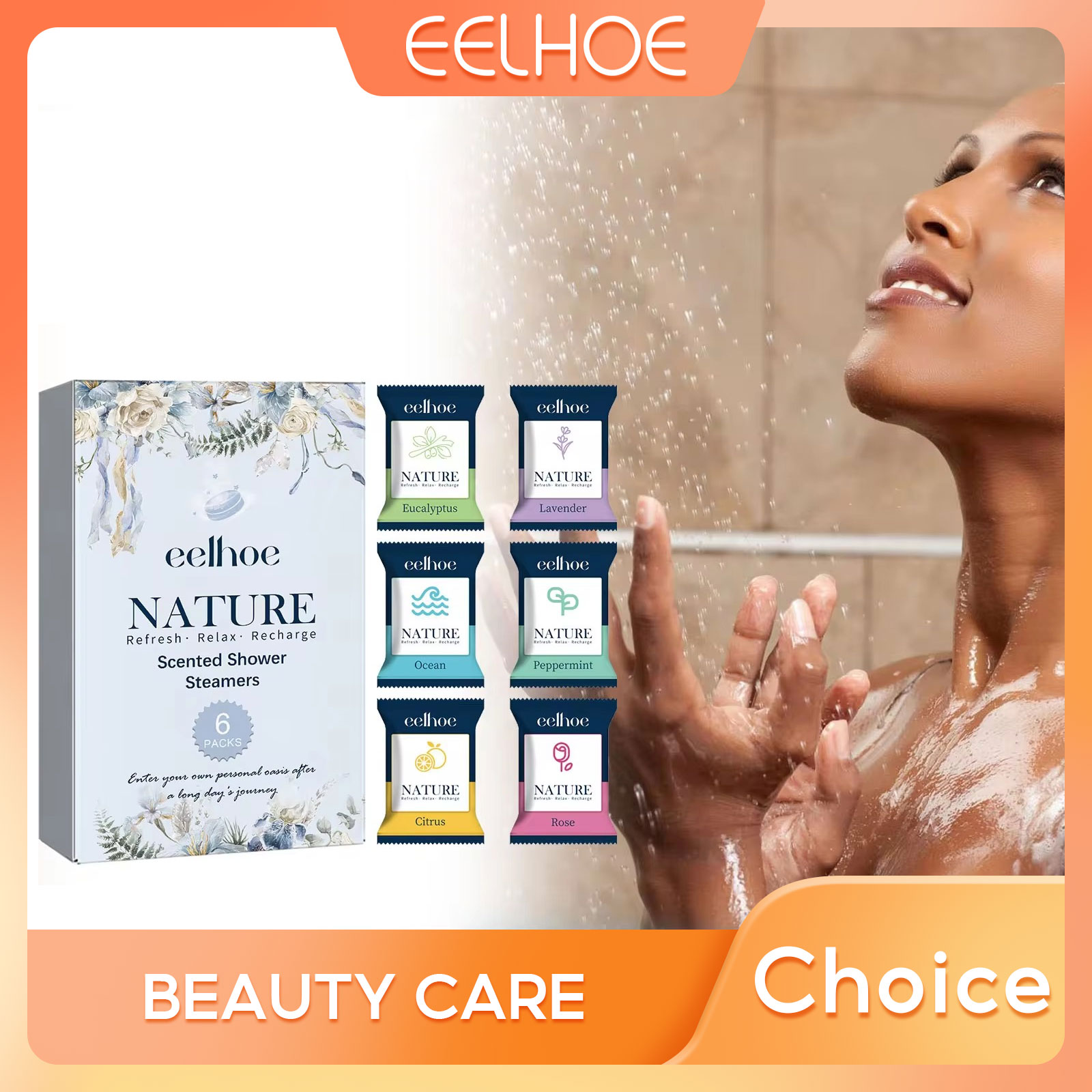 Shower Steamer Tablet - EELHOE натуральные ароматизированные отпариватели для душа,