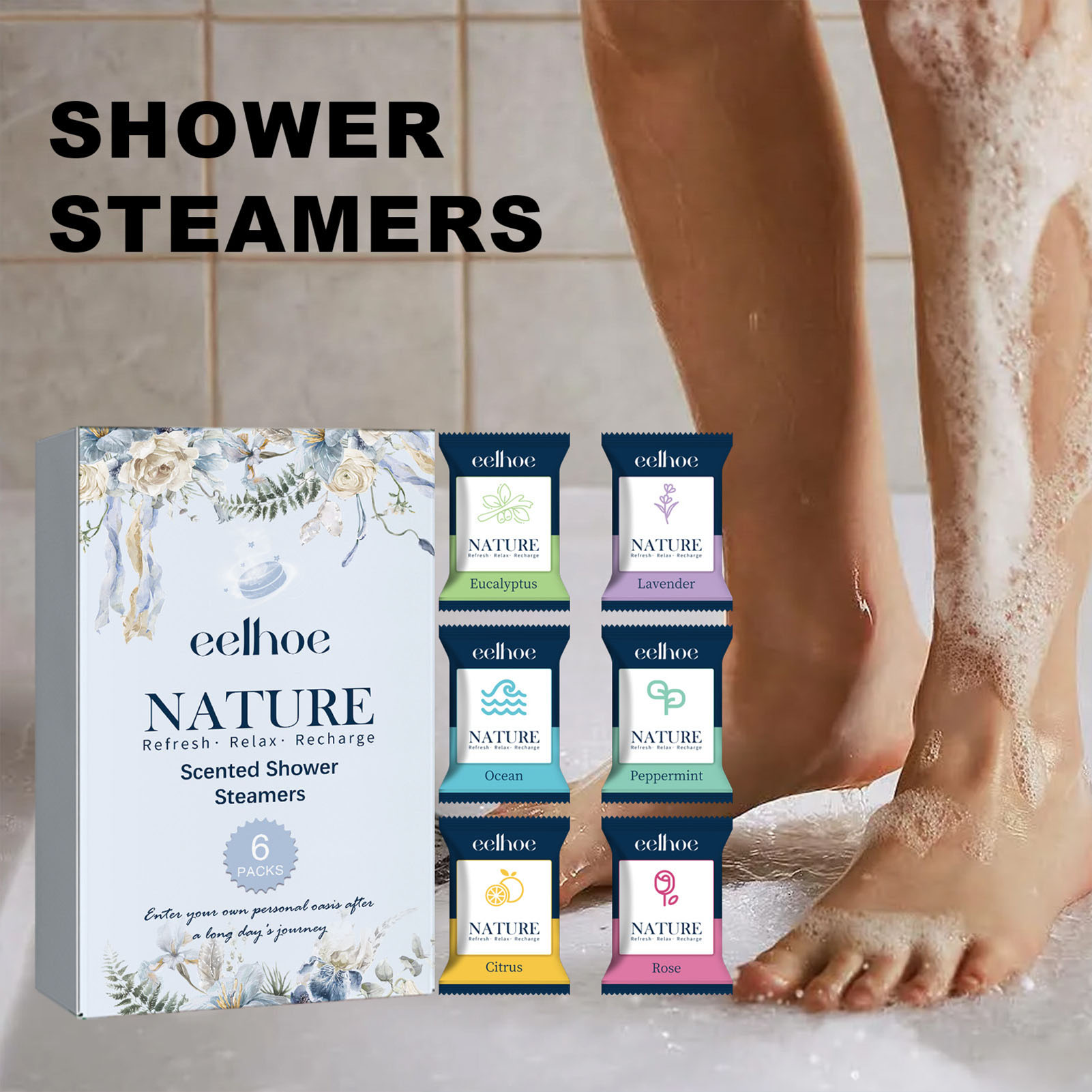 6 шт., таблетки для душа для а – обзор и цена Shower Steamer Tablet