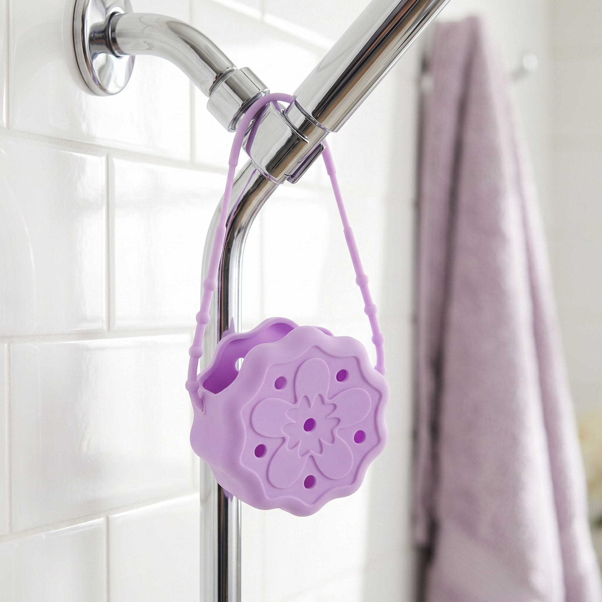 Фиолетовый силиконовый держате – обзор и цена Shower Steamer Tablet