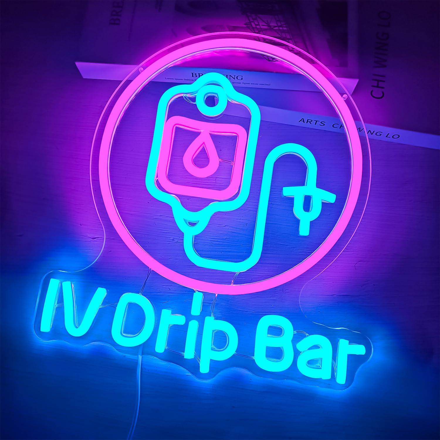Неоновая вывеска IV Drip Bar,  – обзор и цена Medical Wellness & Spa Werona