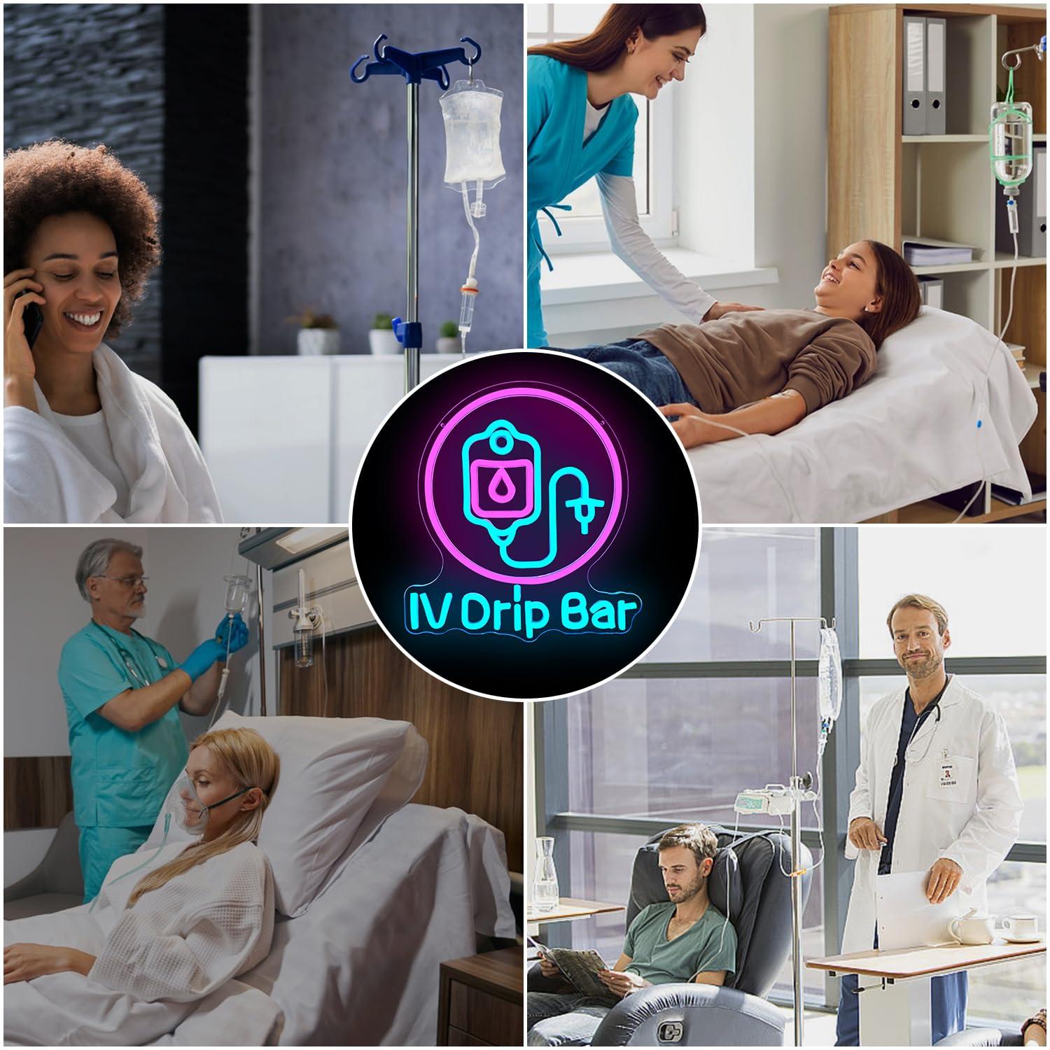 Неоновая вывеска IV Drip Bar,  – обзор и цена Medical Wellness & Spa Werona